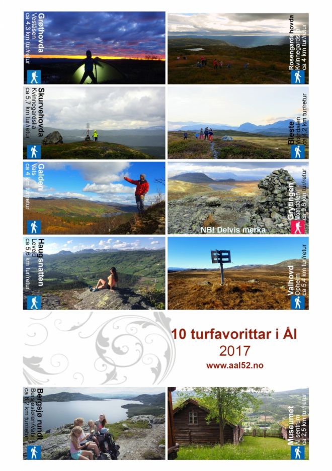 Klyppeort 10 turfavorittar i Ål